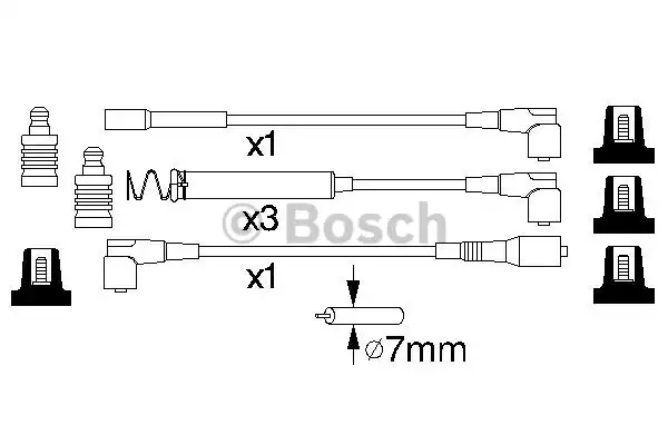 Комплект электропроводки BOSCH 0 986 356 747 (B 747)