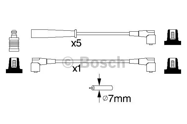 Комплект электропроводки BOSCH 0 986 356 753 (B 753)