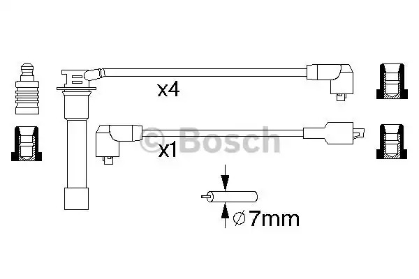 Комплект электропроводки BOSCH 0 986 356 760 (B 760)