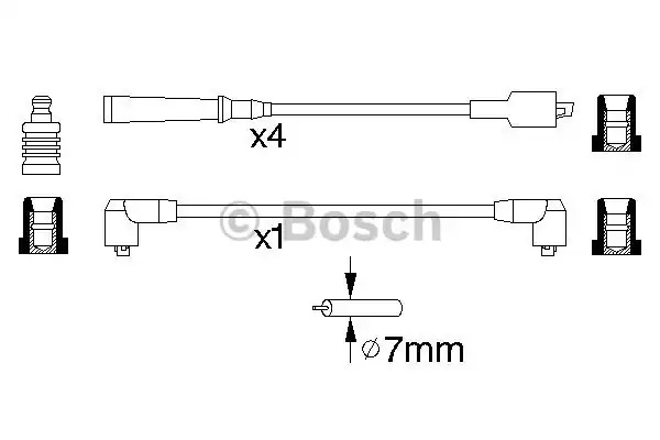 Комплект электропроводки BOSCH 0 986 356 773 (B 773)