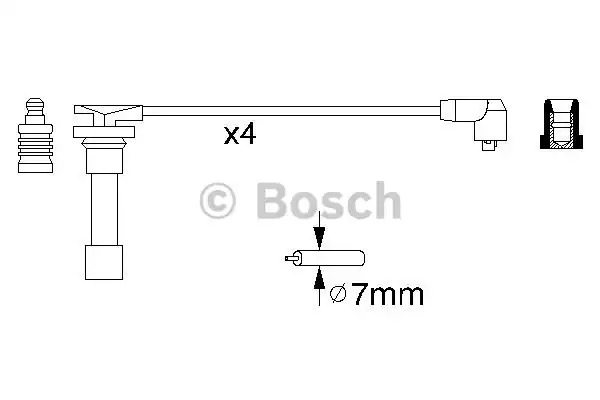 Комплект электропроводки BOSCH 0 986 356 776 (B 776)