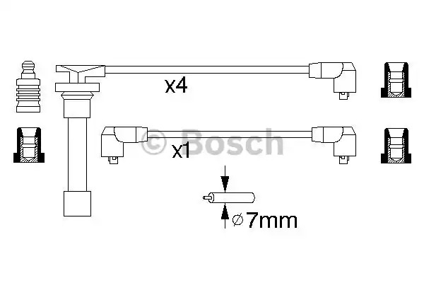 Комплект электропроводки BOSCH 0 986 356 799 (B 799)