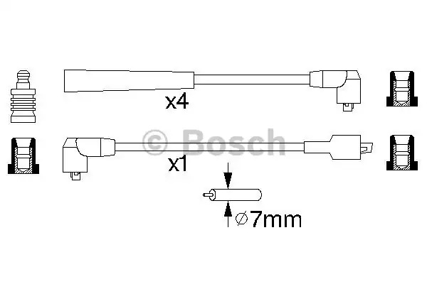 Комплект электропроводки BOSCH 0 986 356 812 (B 812)