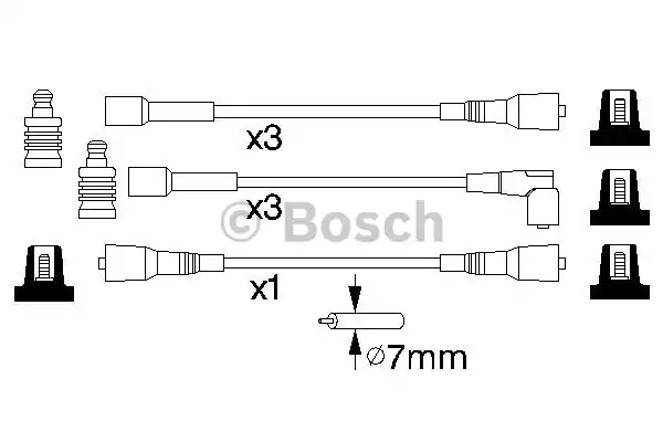 Комплект электропроводки BOSCH 0 986 356 814 (B 814)