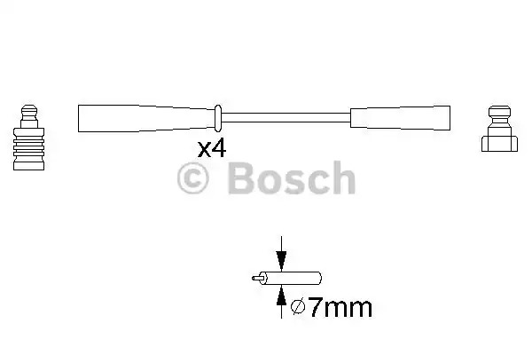 Комплект электропроводки BOSCH 0 986 356 817 (B 817)