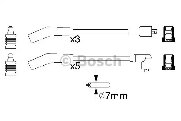 Комплект электропроводки BOSCH 0 986 356 819 (B 819)