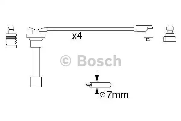 Комплект электропроводки BOSCH 0 986 356 821 (B 821)