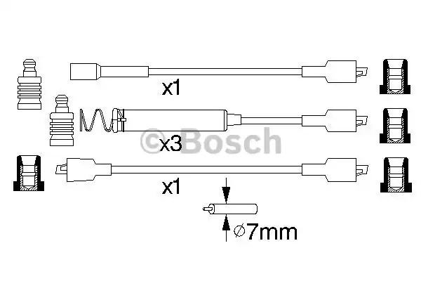 Комплект электропроводки BOSCH 0 986 356 826 (B 826)