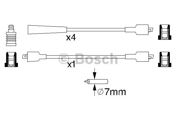 Комплект электропроводки BOSCH 0 986 356 828 (B 828)