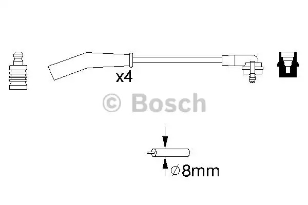 Комплект электропроводки BOSCH 0 986 356 829 (B 289, B 829)