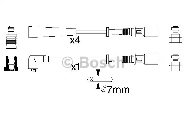 Комплект электропроводки BOSCH 0 986 356 853 (B 853)