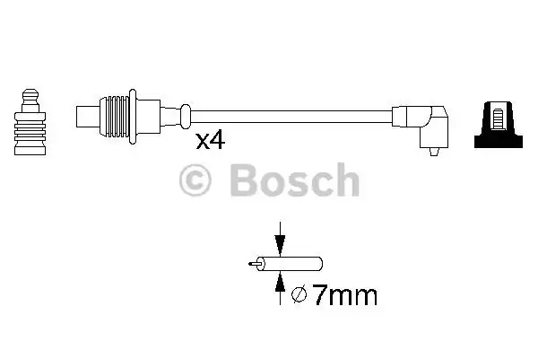 Комплект электропроводки BOSCH 0 986 356 854 (B 854)