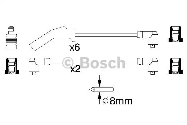 Комплект электропроводки BOSCH 0 986 356 879 (B 879)