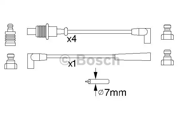 Комплект электропроводки BOSCH 0 986 356 883 (B 883)