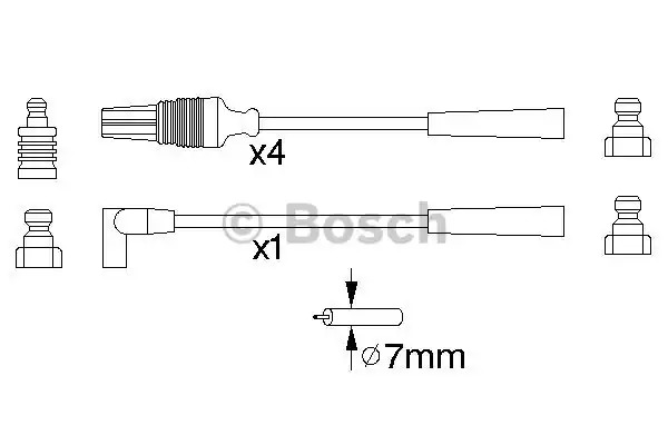 Комплект электропроводки BOSCH 0 986 356 889 (B 889)