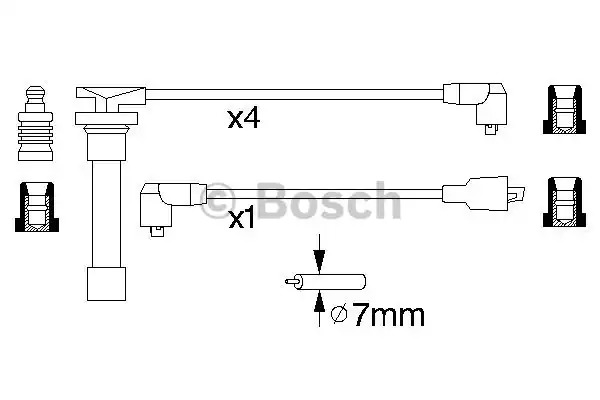 Комплект электропроводки BOSCH 0 986 356 893 (B 893)