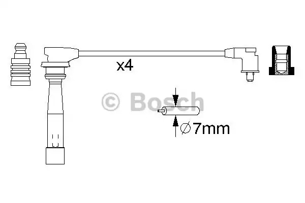 Комплект электропроводки BOSCH 0 986 356 970 (B 970)