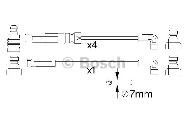 Комплект электропроводки BOSCH 0 986 356 975 (B 975)