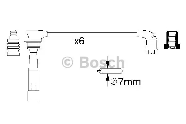 Комплект электропроводки BOSCH 0 986 356 992 (B 992)