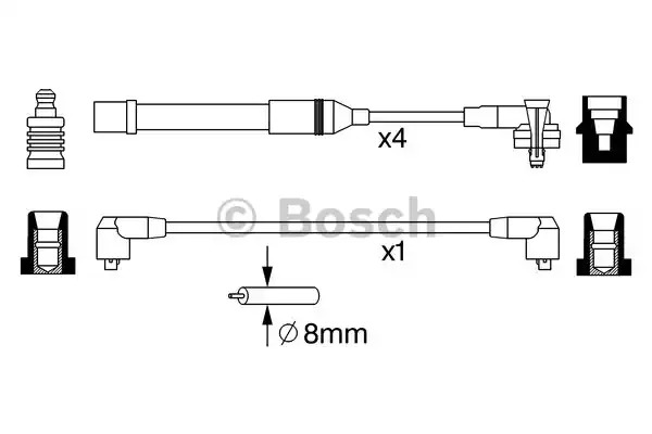 Комплект электропроводки BOSCH 0 986 357 051 (B 051)