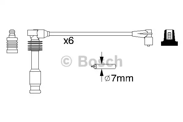 Комплект электропроводки BOSCH 0 986 357 055 (B 055)