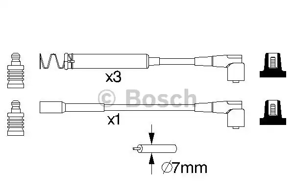 Комплект электропроводки BOSCH 0 986 357 063 (B 063)