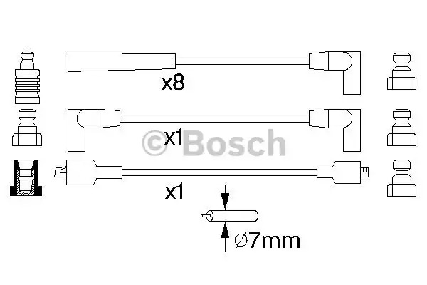 Комплект электропроводки BOSCH 0 986 357 118 (B 118)