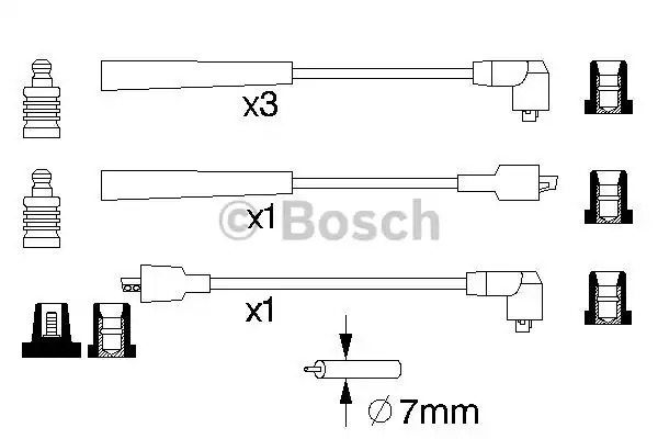 Комплект электропроводки BOSCH 0 986 357 122 (B 122)