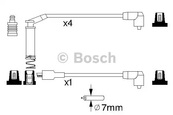 Комплект электропроводки BOSCH 0 986 357 127 (B 127)