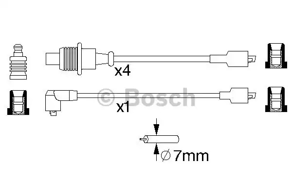 Комплект электропроводки BOSCH 0 986 357 128 (B 128)