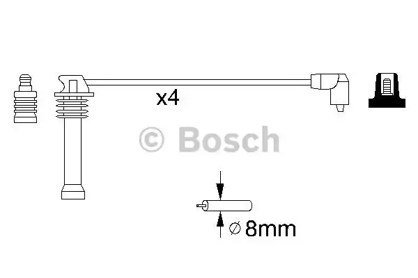 Комплект электропроводки BOSCH 0 986 357 141 (B 141)