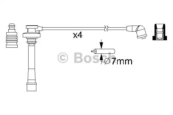 Комплект электропроводки BOSCH 0 986 357 147 (B 147)