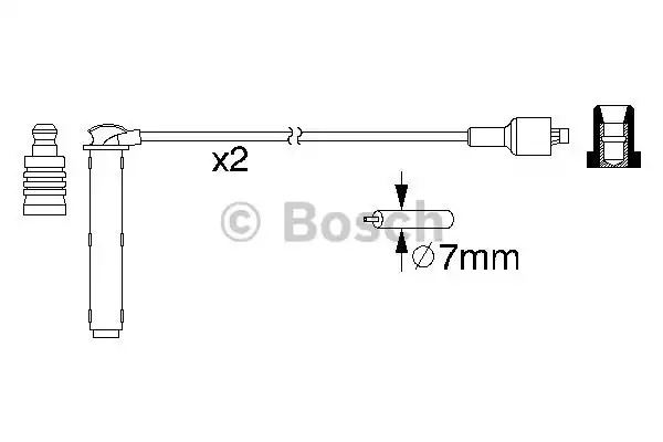 Комплект электропроводки BOSCH 0 986 357 154 (B 154)