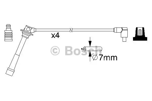 Комплект электропроводки BOSCH 0 986 357 198 (B 198)