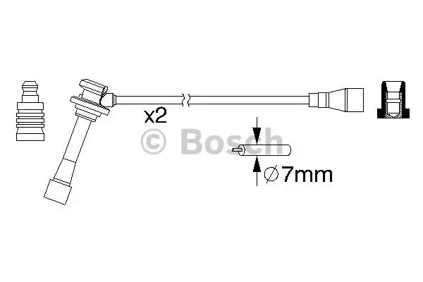 Комплект электропроводки BOSCH 0 986 357 203 (B 203)