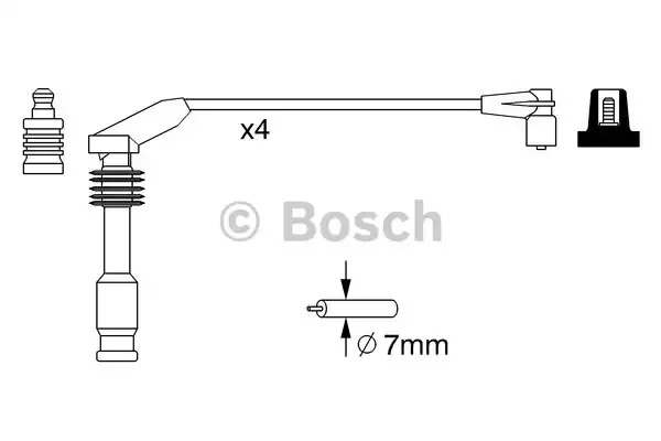 Комплект электропроводки BOSCH 0 986 357 226 (B 226)