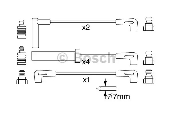 Комплект электропроводки BOSCH 0 986 357 229 (B 229)