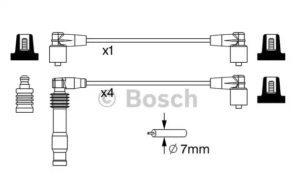 Комплект электропроводки BOSCH 0 986 357 233 (B 233)