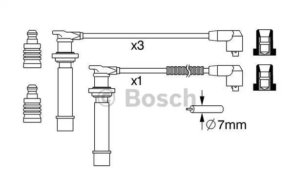 Комплект электропроводки BOSCH 0 986 357 239 (B 239)