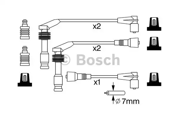 Комплект электропроводки BOSCH 0 986 357 242 (B 242)