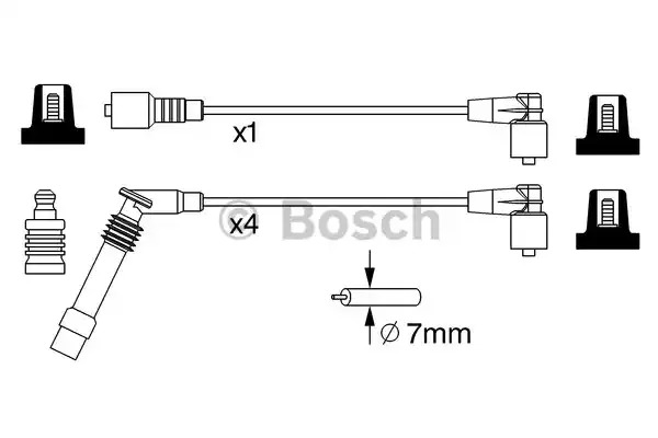 Комплект электропроводки BOSCH 0 986 357 247 (B 247)