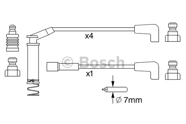 Комплект электропроводки BOSCH 0 986 357 249 (B 249)