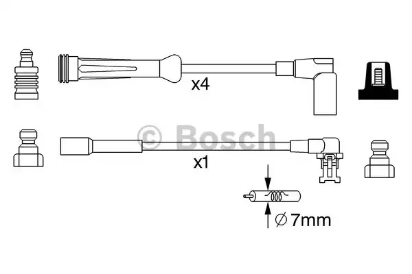 Комплект электропроводки BOSCH 0 986 357 250 (B W250)