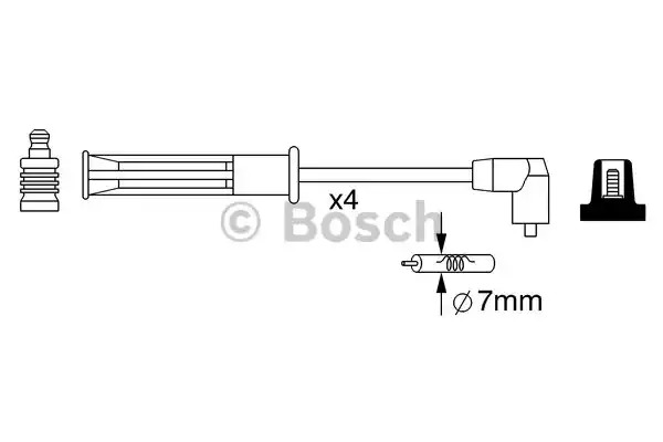 Комплект электропроводки BOSCH 0 986 357 253 (B W253)