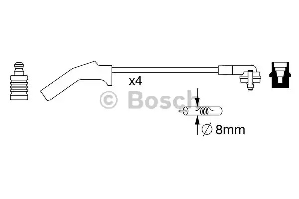 Комплект электропроводки BOSCH 0 986 357 257 (B W257)