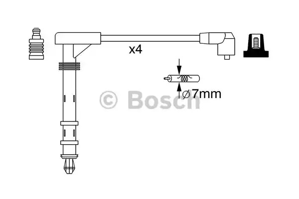 Комплект электропроводки BOSCH 0 986 357 261 (B W261)