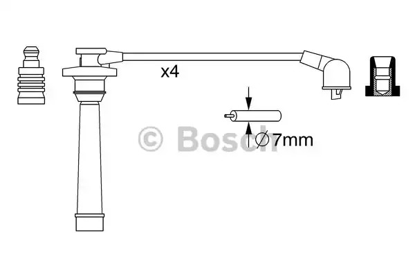 Комплект электропроводки BOSCH 0 986 357 272 (B 272)