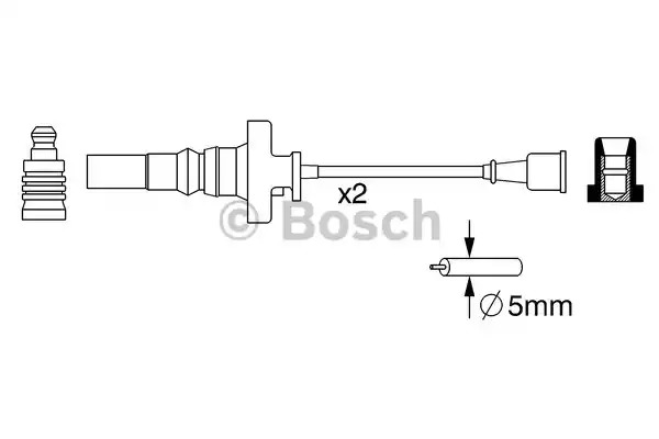 Комплект электропроводки BOSCH 0 986 357 273 (B 273)