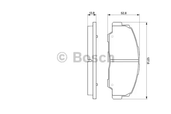 Комплект тормозных колодок BOSCH 0 986 424 297 (BP145, 21 897, 7401D520)