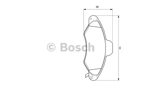 Комплект тормозных колодок BOSCH 0 986 424 644 (BP361, E1 90R - 011075/808, 23 300)